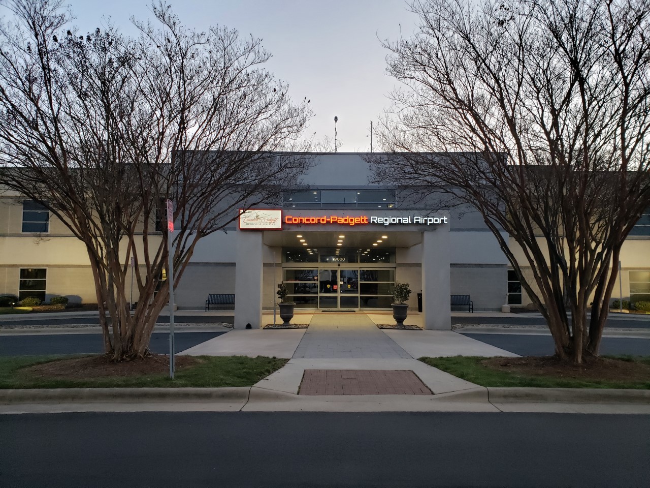 Concord Padgett Regional AIrport Entrance